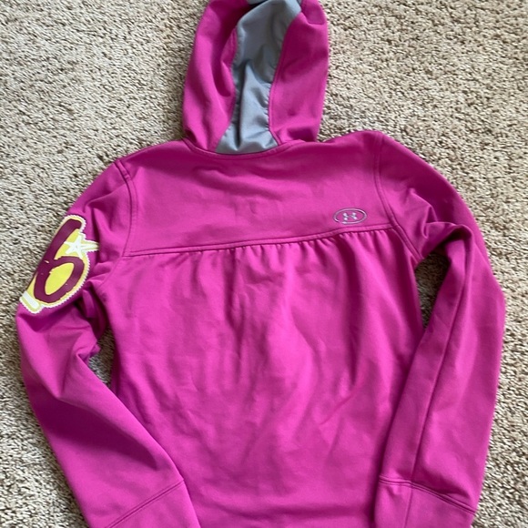 Girls Athletic hoodie jacket YSM Under Armor - Picture 3 of 7